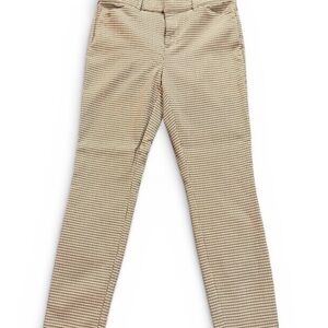 Women's Size 6 GAP Beige Checkered Dress Pants